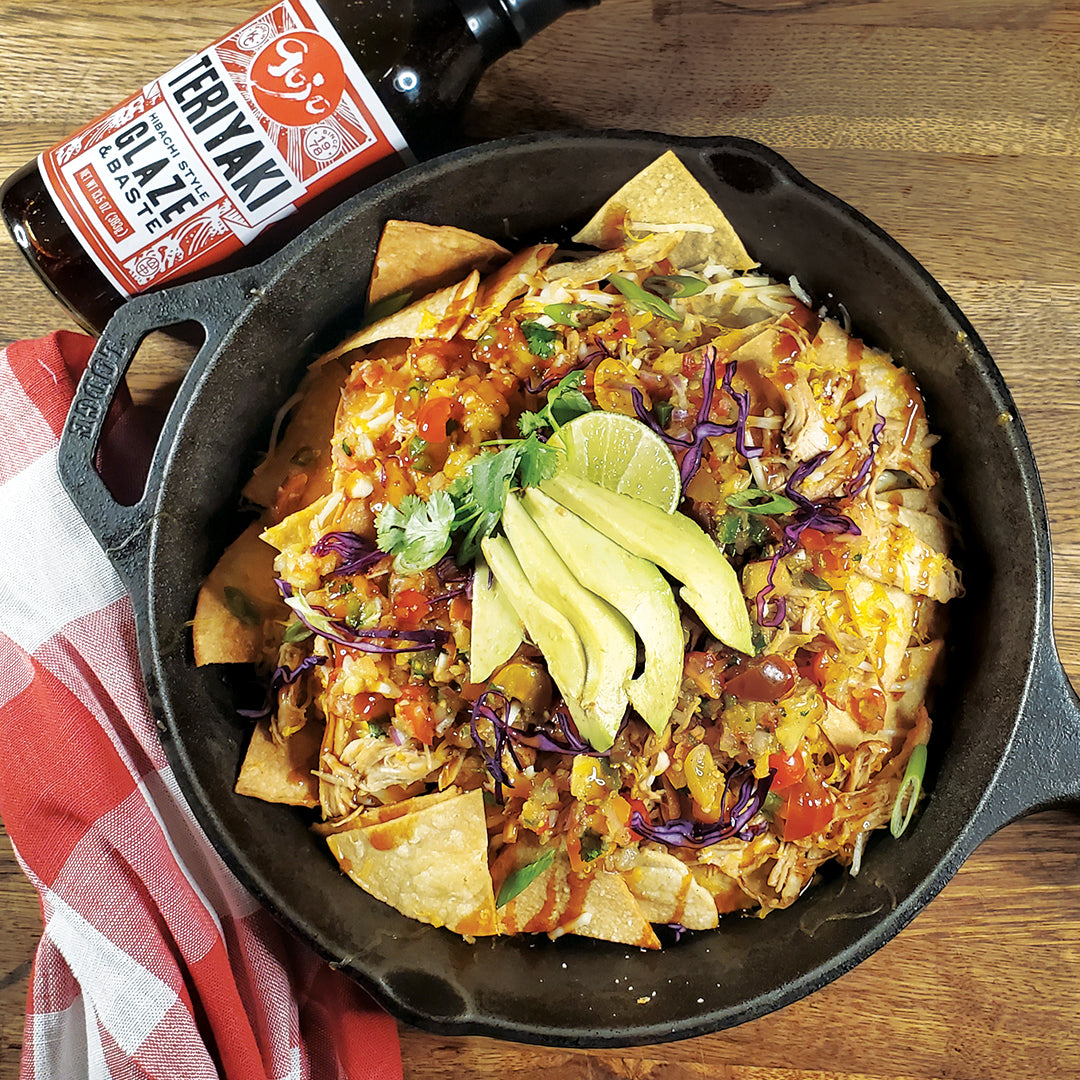 Asian Nachos with Pineapple Salsa