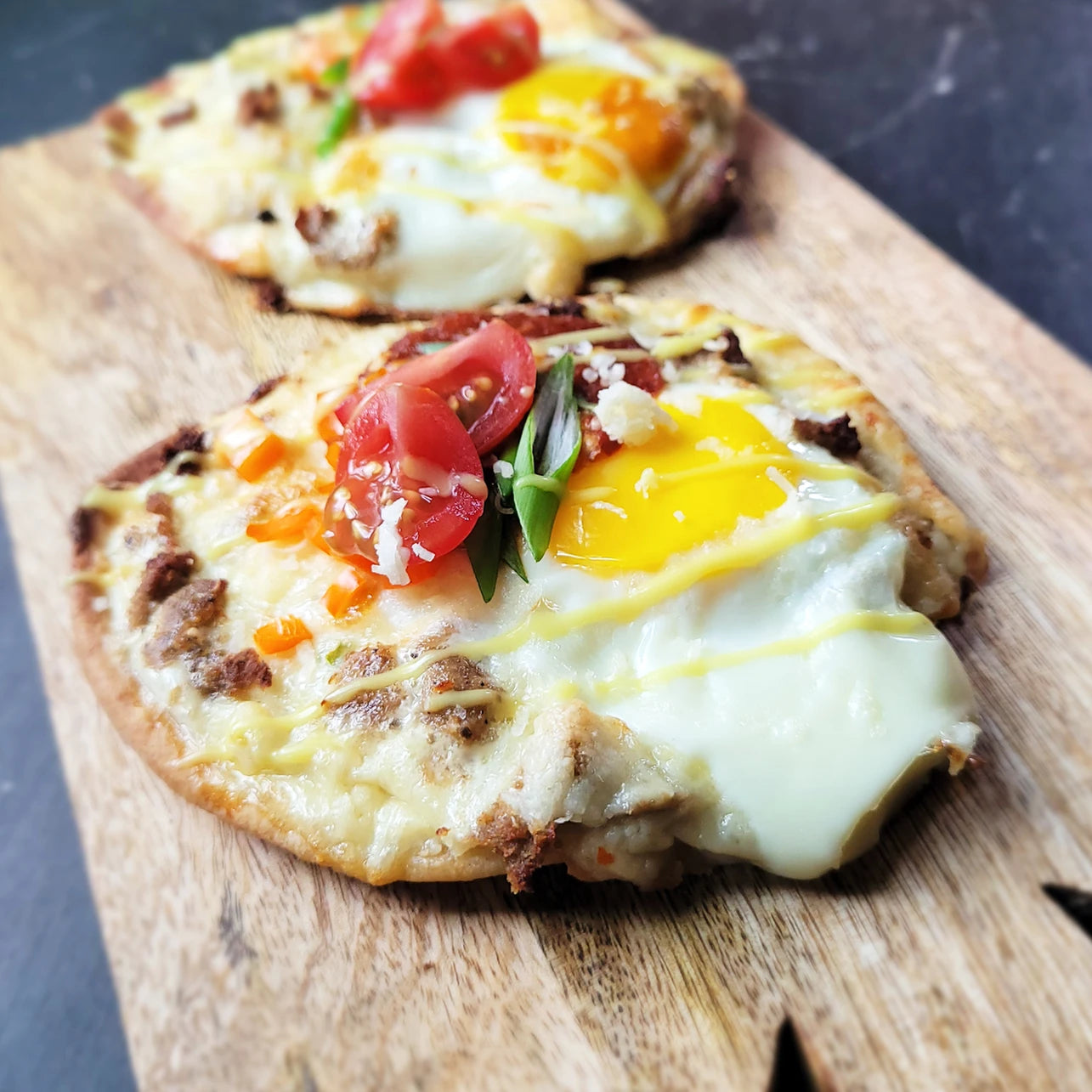 YELLOW SAUCE BREAKFAST PIZZA