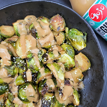 Miso Ginger Brussels Sprouts Gojo